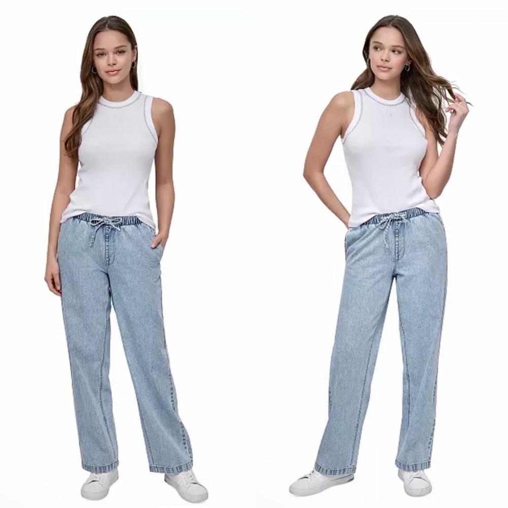 DKNY Women's Wide Leg Jeans XL